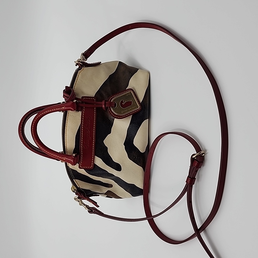 Dooney & Bourke Zebra Print Crossbody Bag - Red and Black
